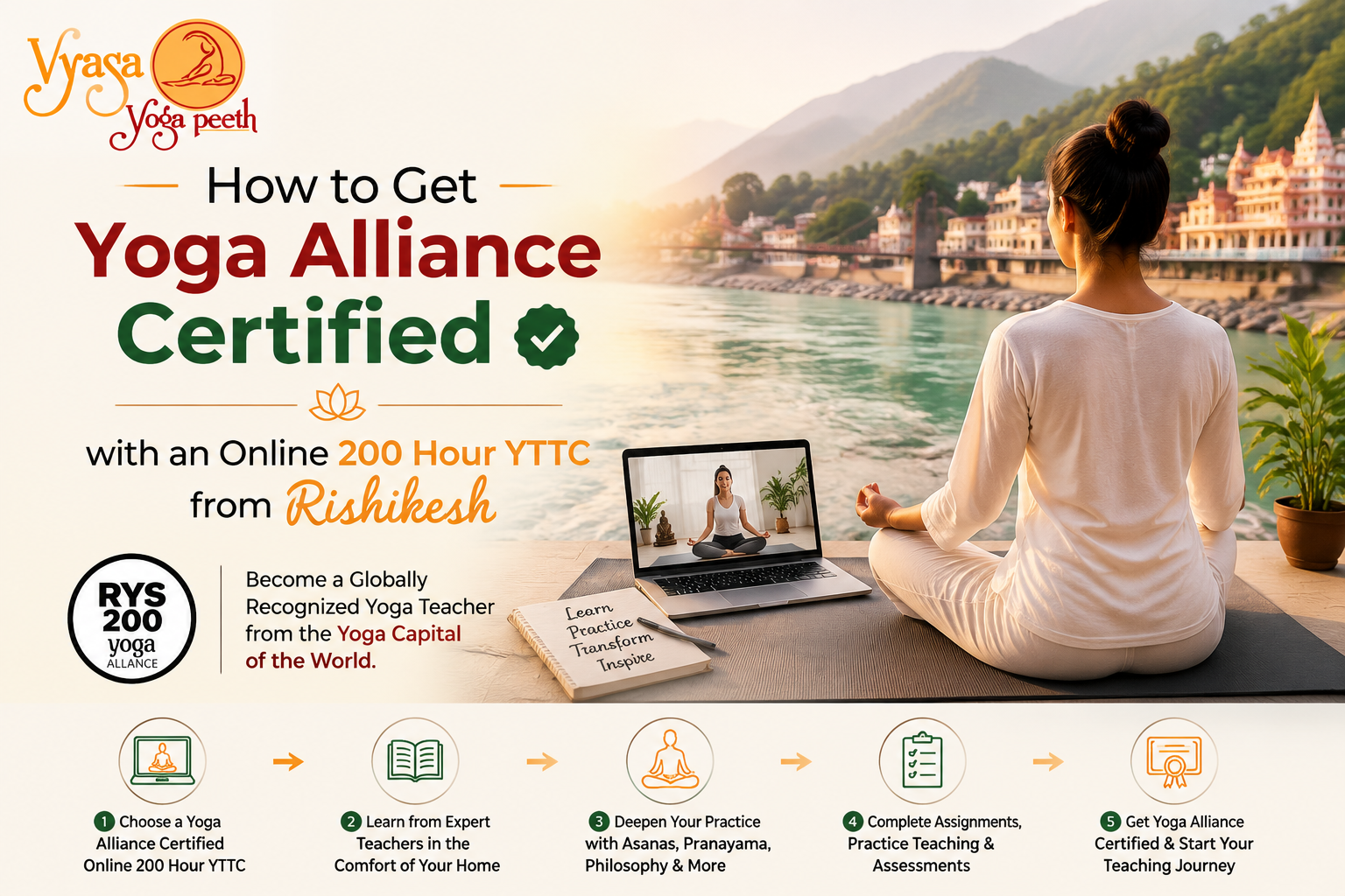 How to Get Yoga Alliance Certified with an Online 200 Hour YTTC from Rishikesh How to Get Yoga Alliance Certified with an Online 200 Hour YTTC from Rishikesh
